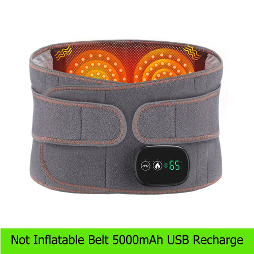 Cinturón Lumbar con Calor y Masaje para la Espalda