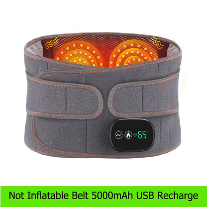 Cinturón Lumbar con Calor y Masaje para la Espalda